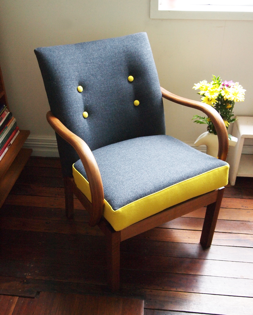 Top 10 Budget-Friendly DIY Projects For Your Home - Upholstered Chair Image From Flourishandblume.blogspot.co.uk