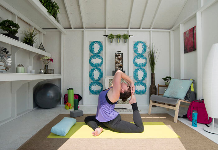 10 Entertaining Ways To Use Your Garden Room - Yoga Room