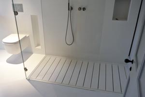 Corian vs Granite - Shower Room Image From UniqueFabrications.co.uk