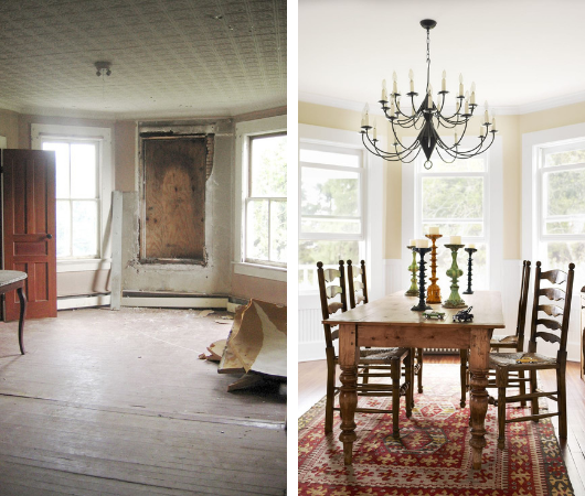 Planning Your Home Renovation Project - Lisa and Mark Hellman 106 Year Old House Renovation - Upstate New York - Images Via countryliving.com (Credit Anson smart)
