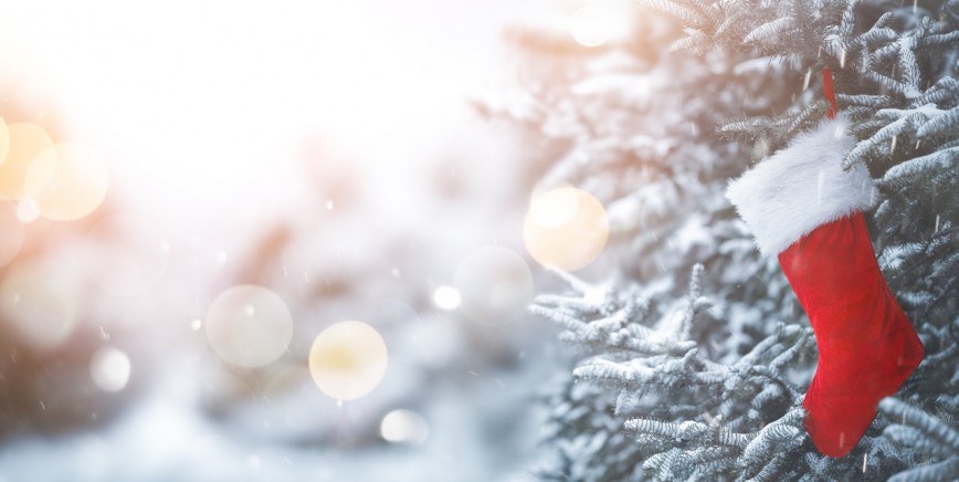 Christmas Stocking Snow Christmas Tree