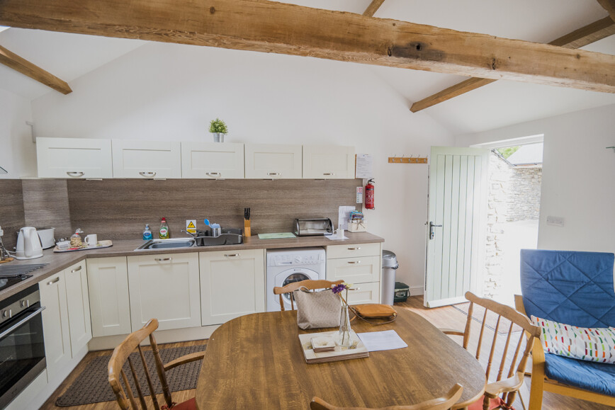 Interior of newly refurbished english country cottage.